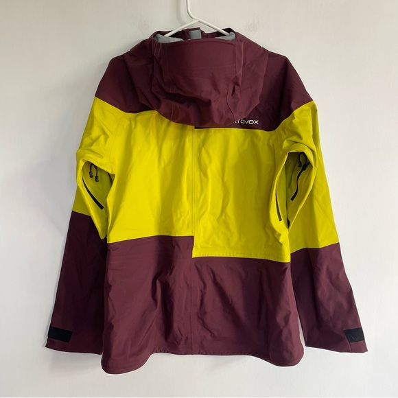 NWT Ortovox Women 3L Gaurdian Shell Jacket Dark Wine Green Outdoors Merino L - Picture 6 of 15